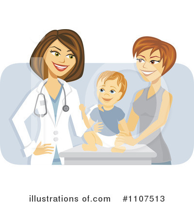 Royalty-Free (RF) Pediatrician Clipart Illustration by Amanda Kate - Stock Sample #1107513