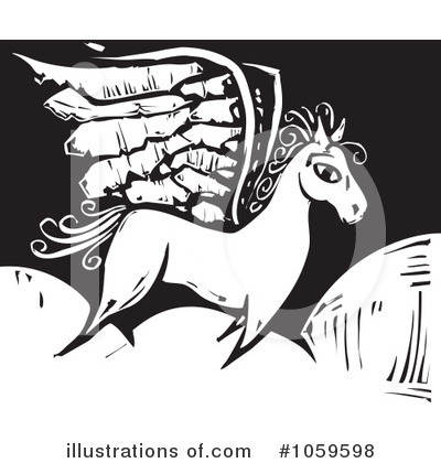Royalty-Free (RF) Pegasus Clipart Illustration by xunantunich - Stock Sample #1059598