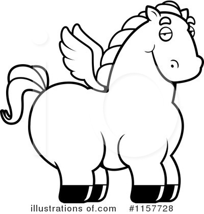 Royalty-Free (RF) Pegasus Clipart Illustration by Cory Thoman - Stock Sample #1157728