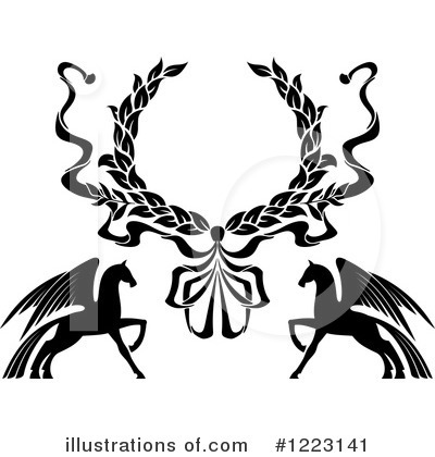 Royalty-Free (RF) Pegasus Clipart Illustration by Vector Tradition SM - Stock Sample #1223141