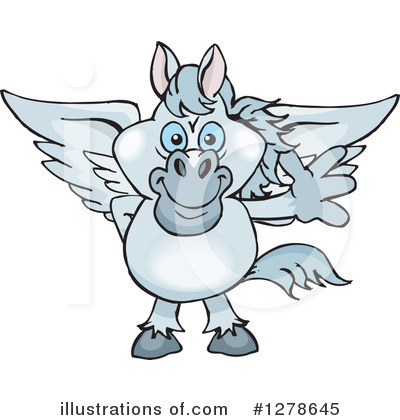 Royalty-Free (RF) Pegasus Clipart Illustration by Dennis Holmes Designs - Stock Sample #1278645