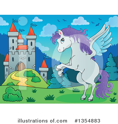 Royalty-Free (RF) Pegasus Clipart Illustration by visekart - Stock Sample #1354883