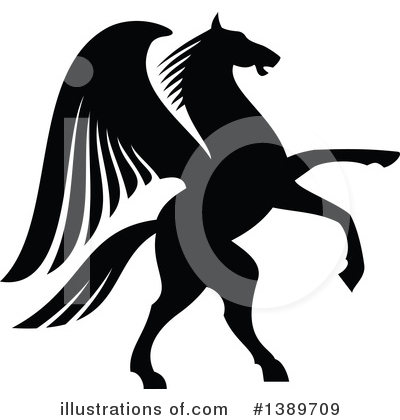 Royalty-Free (RF) Pegasus Clipart Illustration by Vector Tradition SM - Stock Sample #1389709