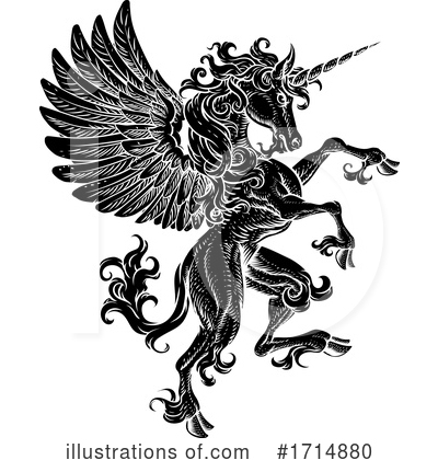 Royalty-Free (RF) Pegasus Clipart Illustration by AtStockIllustration - Stock Sample #1714880