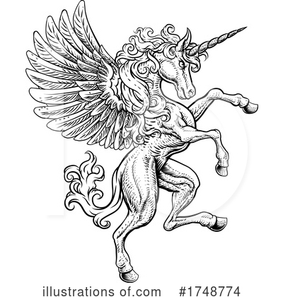 Royalty-Free (RF) Pegasus Clipart Illustration by AtStockIllustration - Stock Sample #1748774