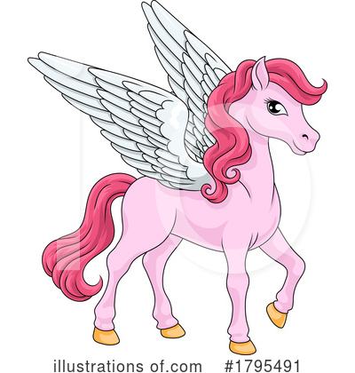 Royalty-Free (RF) Pegasus Clipart Illustration by AtStockIllustration - Stock Sample #1795491