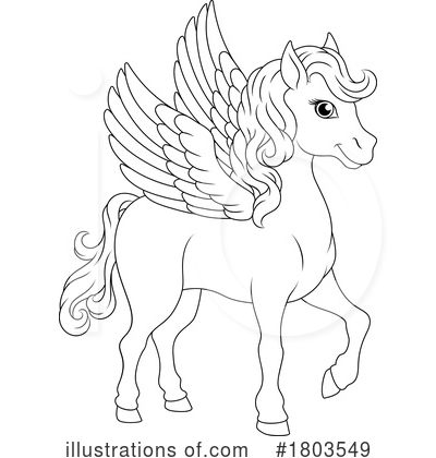 Pegasus Clipart #1803549 by AtStockIllustration