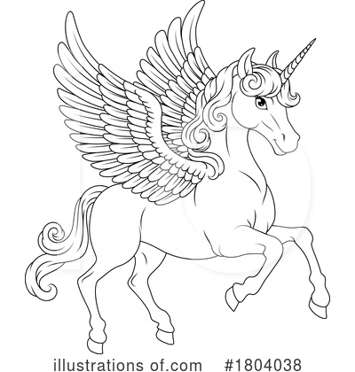 Pegasus Clipart #1804038 by AtStockIllustration