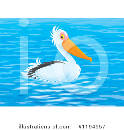 Royalty-Free (RF) Pelican Clipart Illustration by Alex Bannykh - Stock Sample #1194957