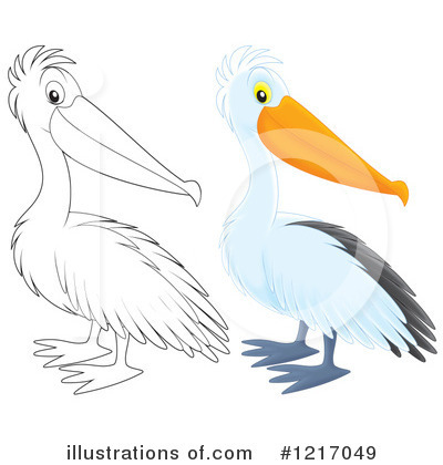 Royalty-Free (RF) Pelican Clipart Illustration by Alex Bannykh - Stock Sample #1217049