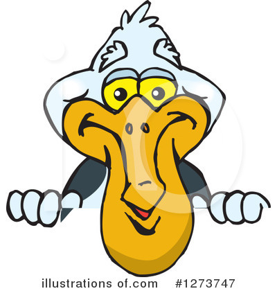 Royalty-Free (RF) Pelican Clipart Illustration by Dennis Holmes Designs - Stock Sample #1273747