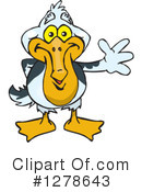 Pelican Clipart #1278643 by Dennis Holmes Designs