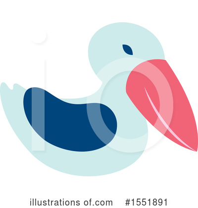 Royalty-Free (RF) Pelican Clipart Illustration by Cherie Reve - Stock Sample #1551891