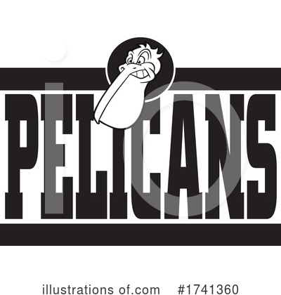 Royalty-Free (RF) Pelican Clipart Illustration by Johnny Sajem - Stock Sample #1741360