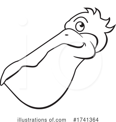 Royalty-Free (RF) Pelican Clipart Illustration by Johnny Sajem - Stock Sample #1741364