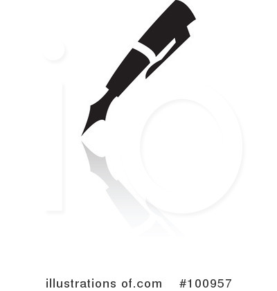 Royalty-Free (RF) Pen Clipart Illustration by cidepix - Stock Sample #100957