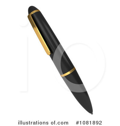 Royalty-Free (RF) Pen Clipart Illustration by BNP Design Studio - Stock Sample #1081892