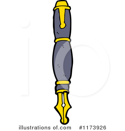 Royalty-Free (RF) Pen Clipart Illustration by lineartestpilot - Stock Sample #1173926