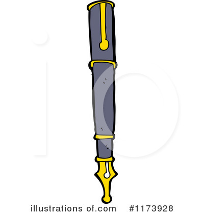 Royalty-Free (RF) Pen Clipart Illustration by lineartestpilot - Stock Sample #1173928