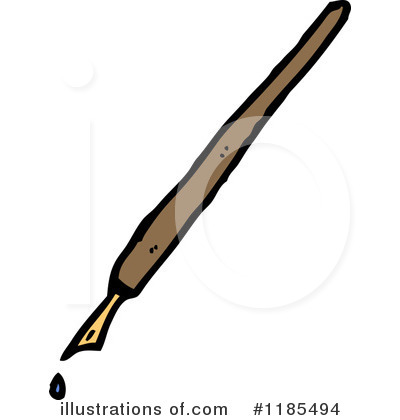 Royalty-Free (RF) Pen Clipart Illustration by lineartestpilot - Stock Sample #1185494
