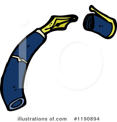 Royalty-Free (RF) Pen Clipart Illustration by lineartestpilot - Stock Sample #1190894