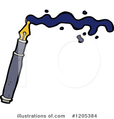 Fountain Pen Clipart #1205384 by lineartestpilot