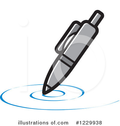 Royalty-Free (RF) Pen Clipart Illustration by Lal Perera - Stock Sample #1229938
