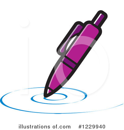 Royalty-Free (RF) Pen Clipart Illustration by Lal Perera - Stock Sample #1229940