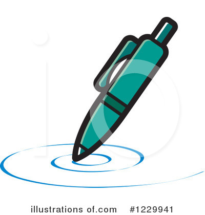 Royalty-Free (RF) Pen Clipart Illustration by Lal Perera - Stock Sample #1229941