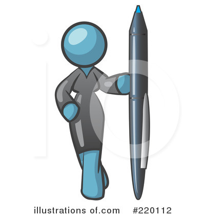 Royalty-Free (RF) Pen Clipart Illustration by Leo Blanchette - Stock Sample #220112