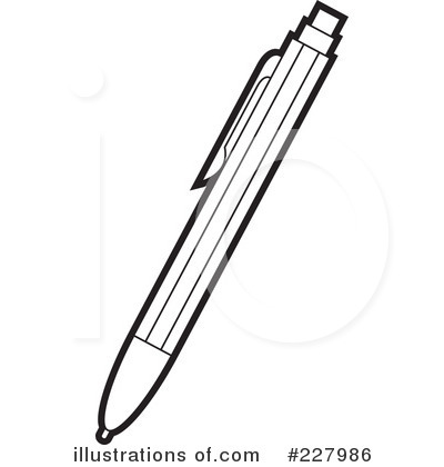 Royalty-Free (RF) Pen Clipart Illustration by Lal Perera - Stock Sample #227986