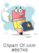 Pencil Character Clipart #86749 by Hit Toon
