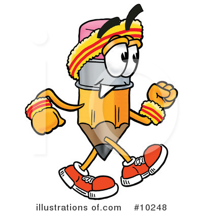 Royalty-Free (RF) Pencil Clipart Illustration by Mascot Junction - Stock Sample #10248