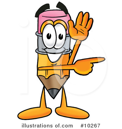 Royalty-Free (RF) Pencil Clipart Illustration by Mascot Junction - Stock Sample #10267
