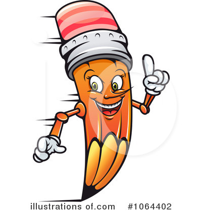 Royalty-Free (RF) Pencil Clipart Illustration by Vector Tradition SM - Stock Sample #1064402