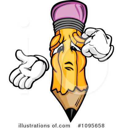 Royalty-Free (RF) Pencil Clipart Illustration by Chromaco - Stock Sample #1095658