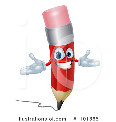 Royalty-Free (RF) Pencil Clipart Illustration by AtStockIllustration - Stock Sample #1101865
