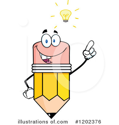 Royalty-Free (RF) Pencil Clipart Illustration by Hit Toon - Stock Sample #1202376
