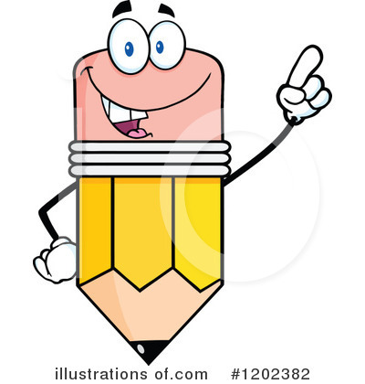 Royalty-Free (RF) Pencil Clipart Illustration by Hit Toon - Stock Sample #1202382