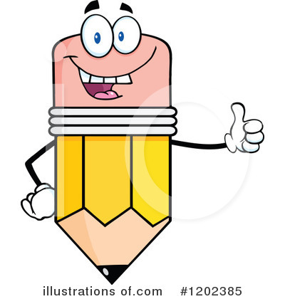 Royalty-Free (RF) Pencil Clipart Illustration by Hit Toon - Stock Sample #1202385