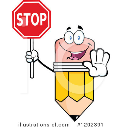 Royalty-Free (RF) Pencil Clipart Illustration by Hit Toon - Stock Sample #1202391