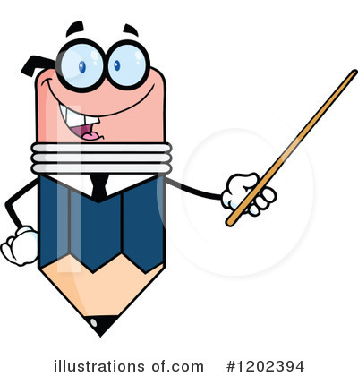 Royalty-Free (RF) Pencil Clipart Illustration by Hit Toon - Stock Sample #1202394