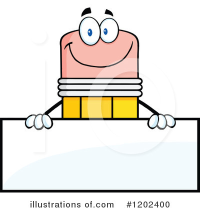Pencil Character Clipart #1202400 by Hit Toon