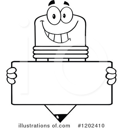 Royalty-Free (RF) Pencil Clipart Illustration by Hit Toon - Stock Sample #1202410