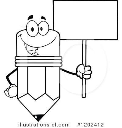 Royalty-Free (RF) Pencil Clipart Illustration by Hit Toon - Stock Sample #1202412