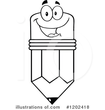 Royalty-Free (RF) Pencil Clipart Illustration by Hit Toon - Stock Sample #1202418