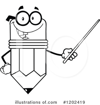 Royalty-Free (RF) Pencil Clipart Illustration by Hit Toon - Stock Sample #1202419