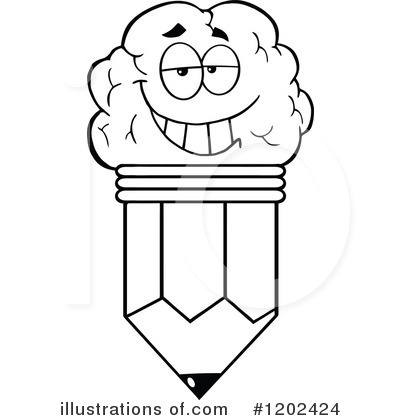 Royalty-Free (RF) Pencil Clipart Illustration by Hit Toon - Stock Sample #1202424