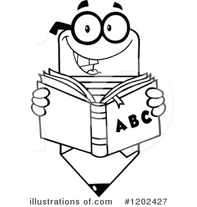Royalty-Free (RF) Pencil Clipart Illustration by Hit Toon - Stock Sample #1202427