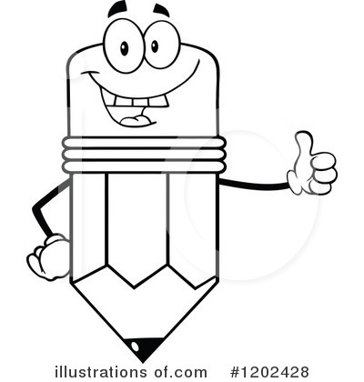 Royalty-Free (RF) Pencil Clipart Illustration by Hit Toon - Stock Sample #1202428